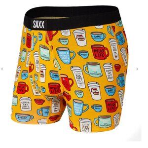 SAXX ULTRA Boxer Briefs with Fly “Mug Life"